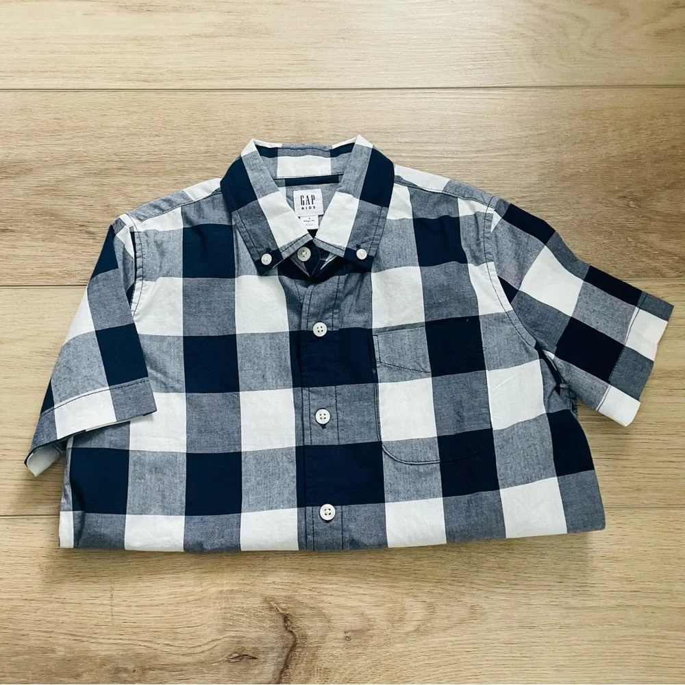 Gap S Button Up Shirt Buffalo Check